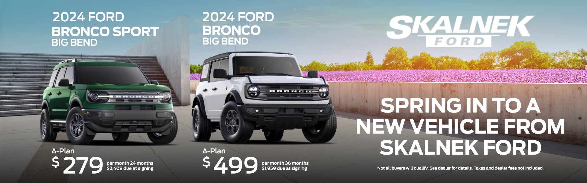 Spring in to a new vehicle from Skalnek Ford